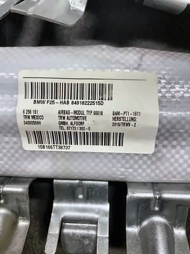 Подушка безпеки, збоку, ліва, AIRBAG x3 f25, 72129182225